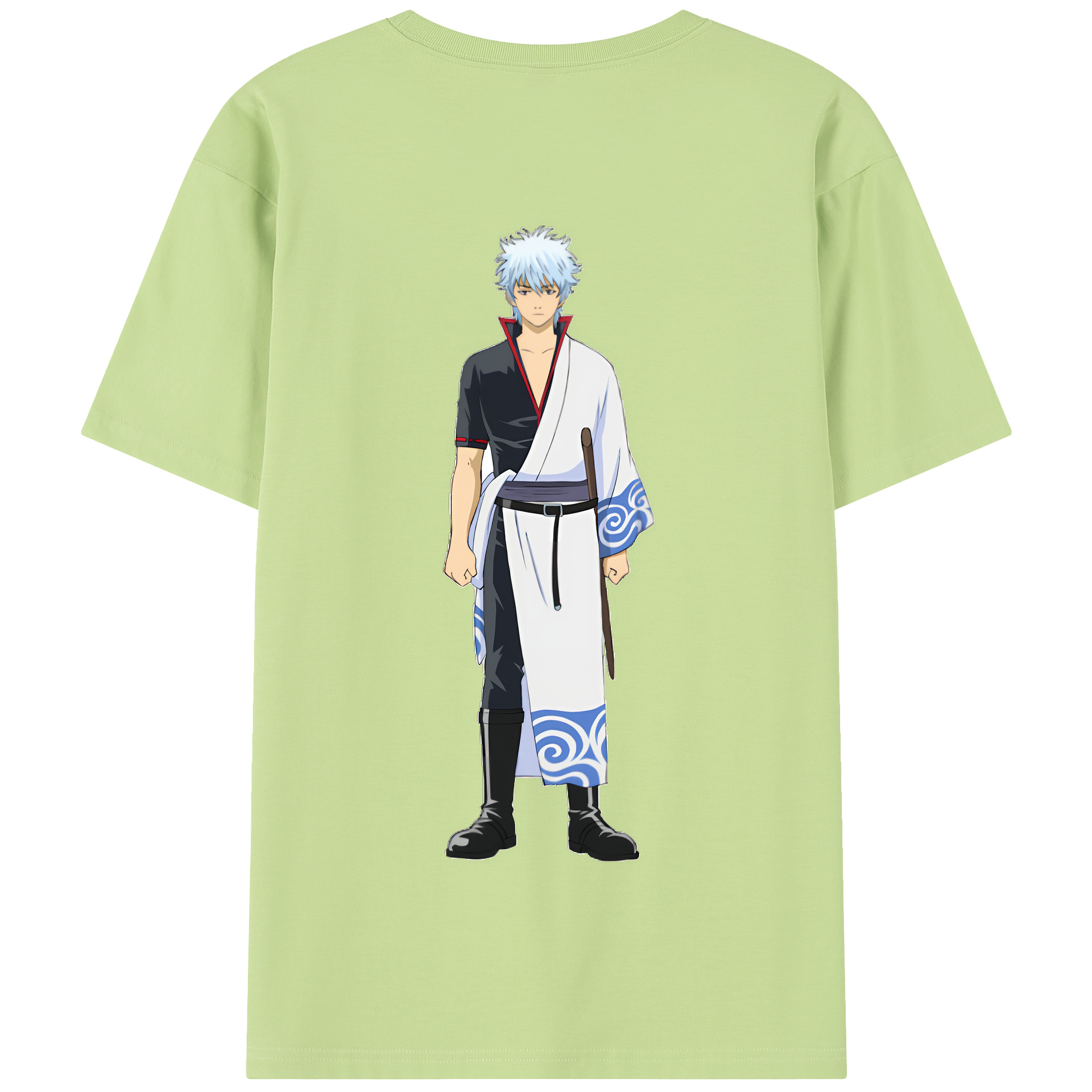 （画像用） ぎんたま 坂田銀時（さかたぎんとき） 神楽 志村新八（しむら しんぱち） GINTAMA Sakata Gintoki Kagura Shimura Shinpachi 綿100％半袖Tシャツ（背面プリント）